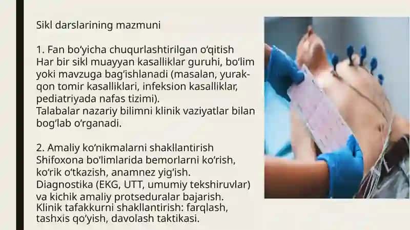 Tibbiyot oliygohlarda sikl darslarni otish metodikasi. 4