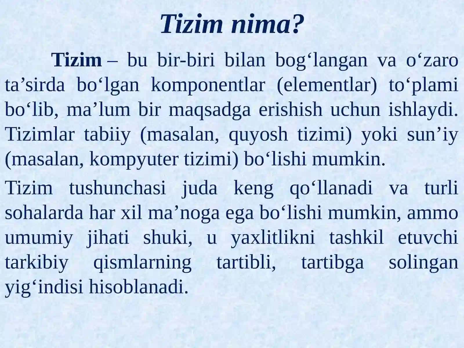 Axborot tizimlari tushunchasi 4