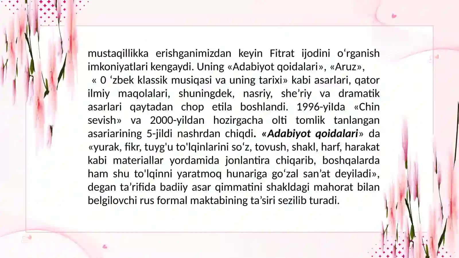 Fitratning tanqidiy qarashlari 4