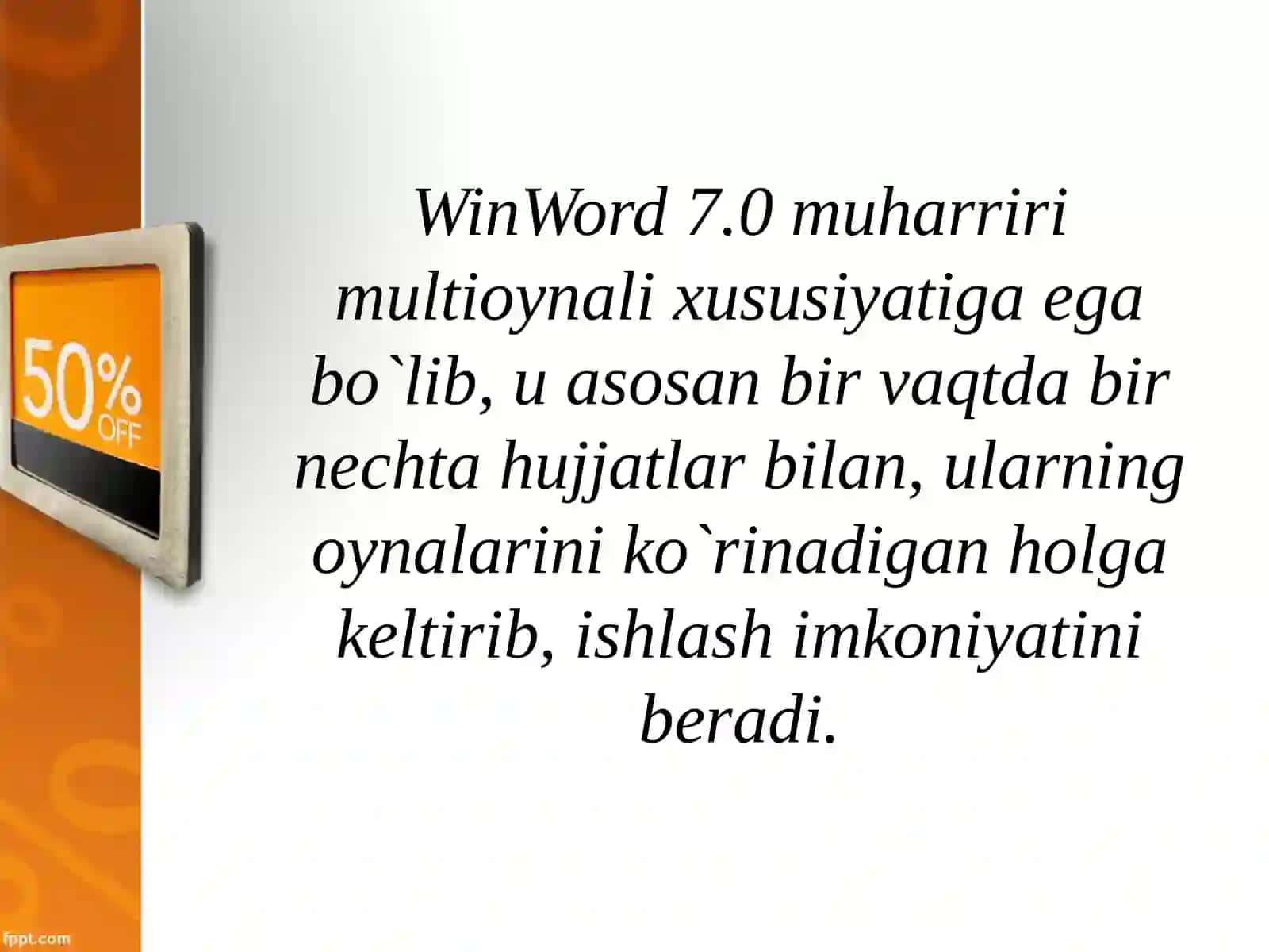 OYNALAR BILAN ISHLASH 4