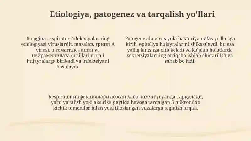 Nafas olish infeksiyalari epidemiologiyasi va profilaktikasining dolzarb muammolari 4