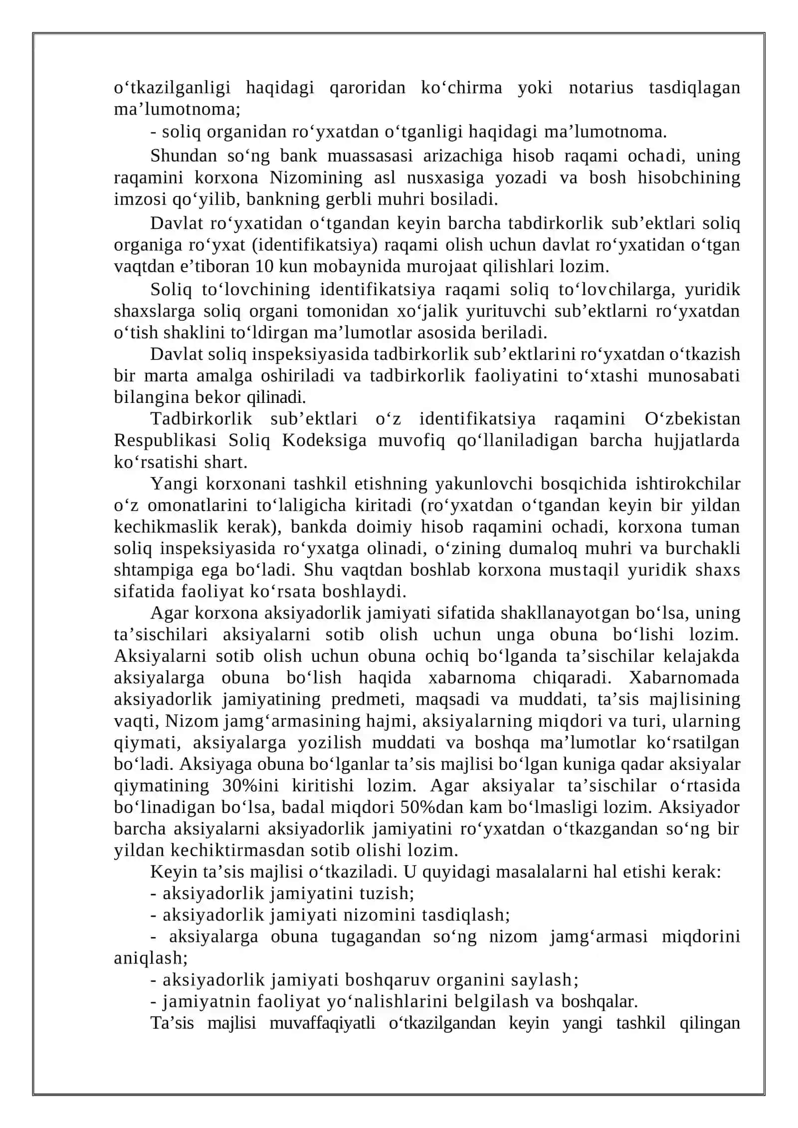 Kichik biznes va tadbirkorlik faoliyatini tashkil etish va boshqarish 4
