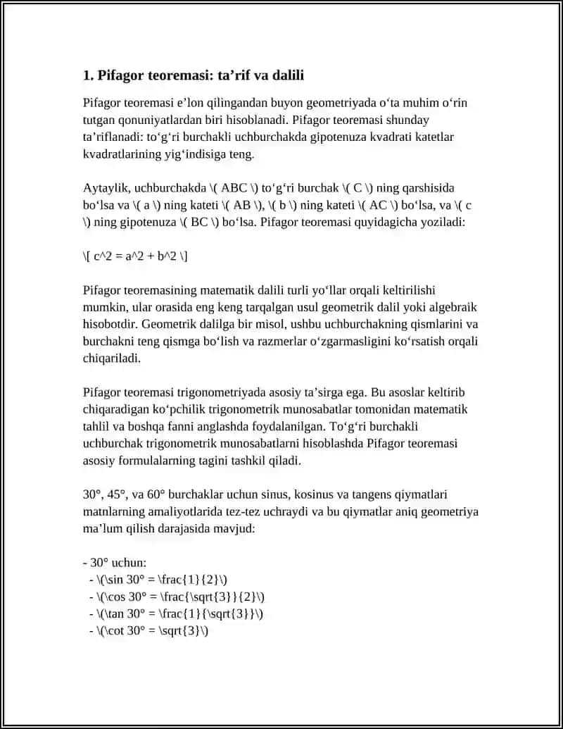 Pifagor teoremasi 4