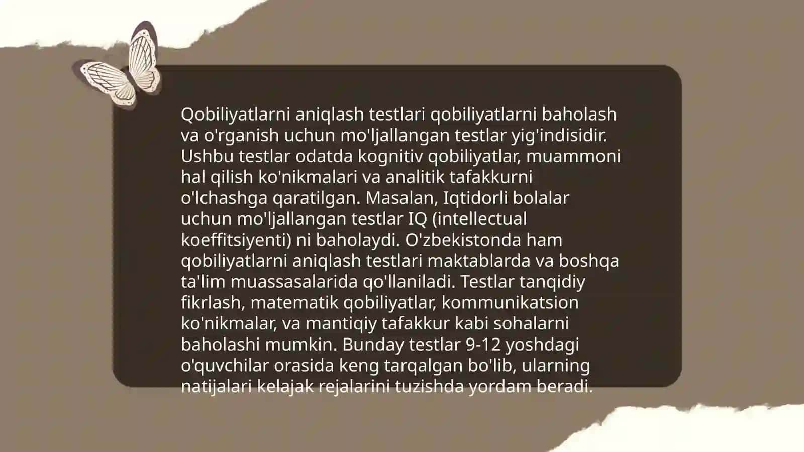 Qobiliyatlar diagnostikasi 4