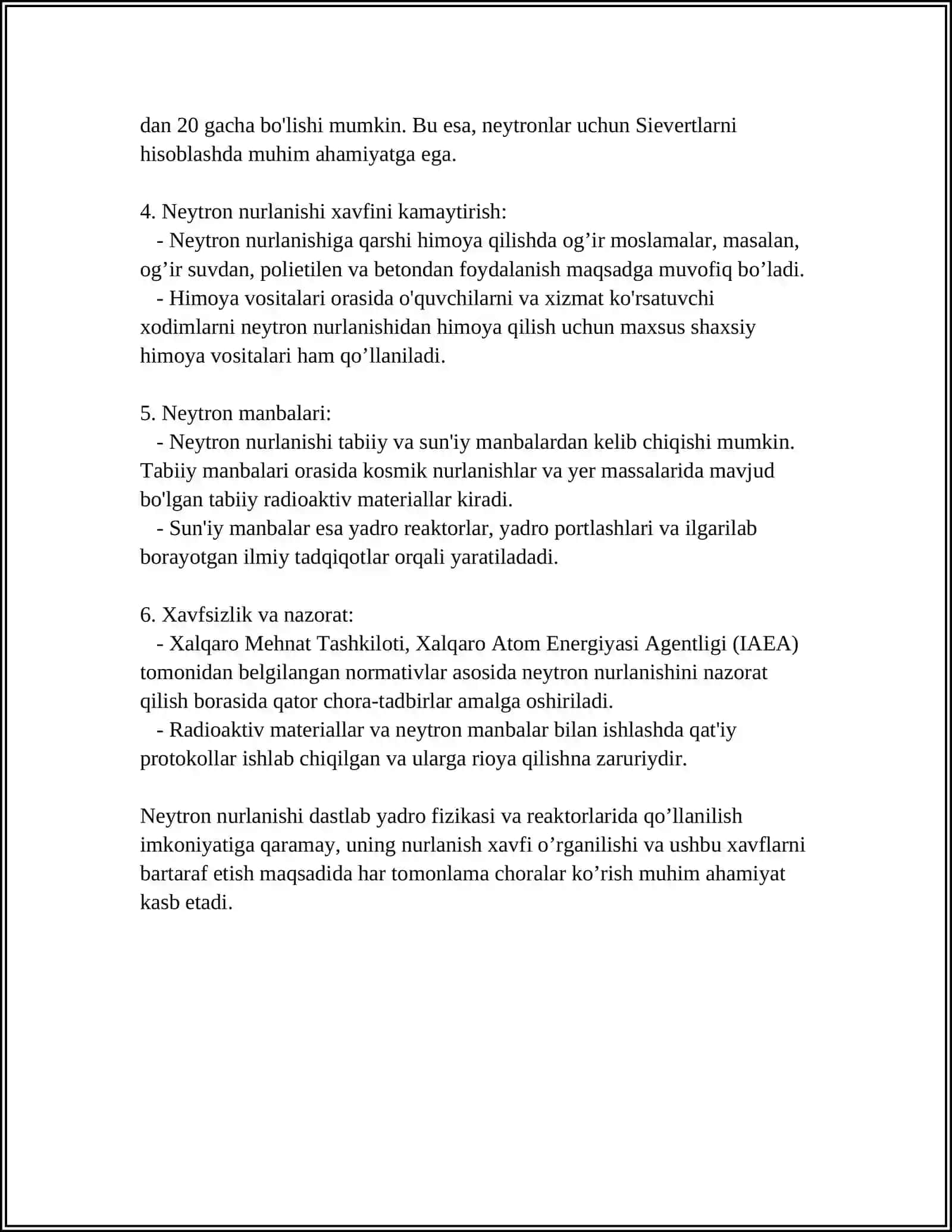 O‘ZBEKISTONDA BO‘LISHI MUMKIN BO‘LGAN TEXNOGEN XAVFLAR 4