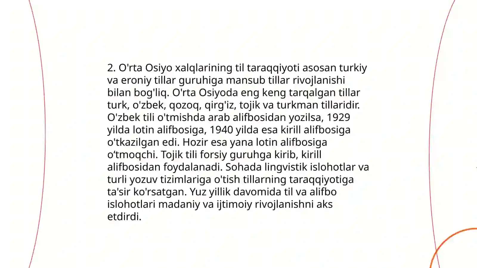 O'rta Osiyodagi tilshunoslikning rivojlanishi 4