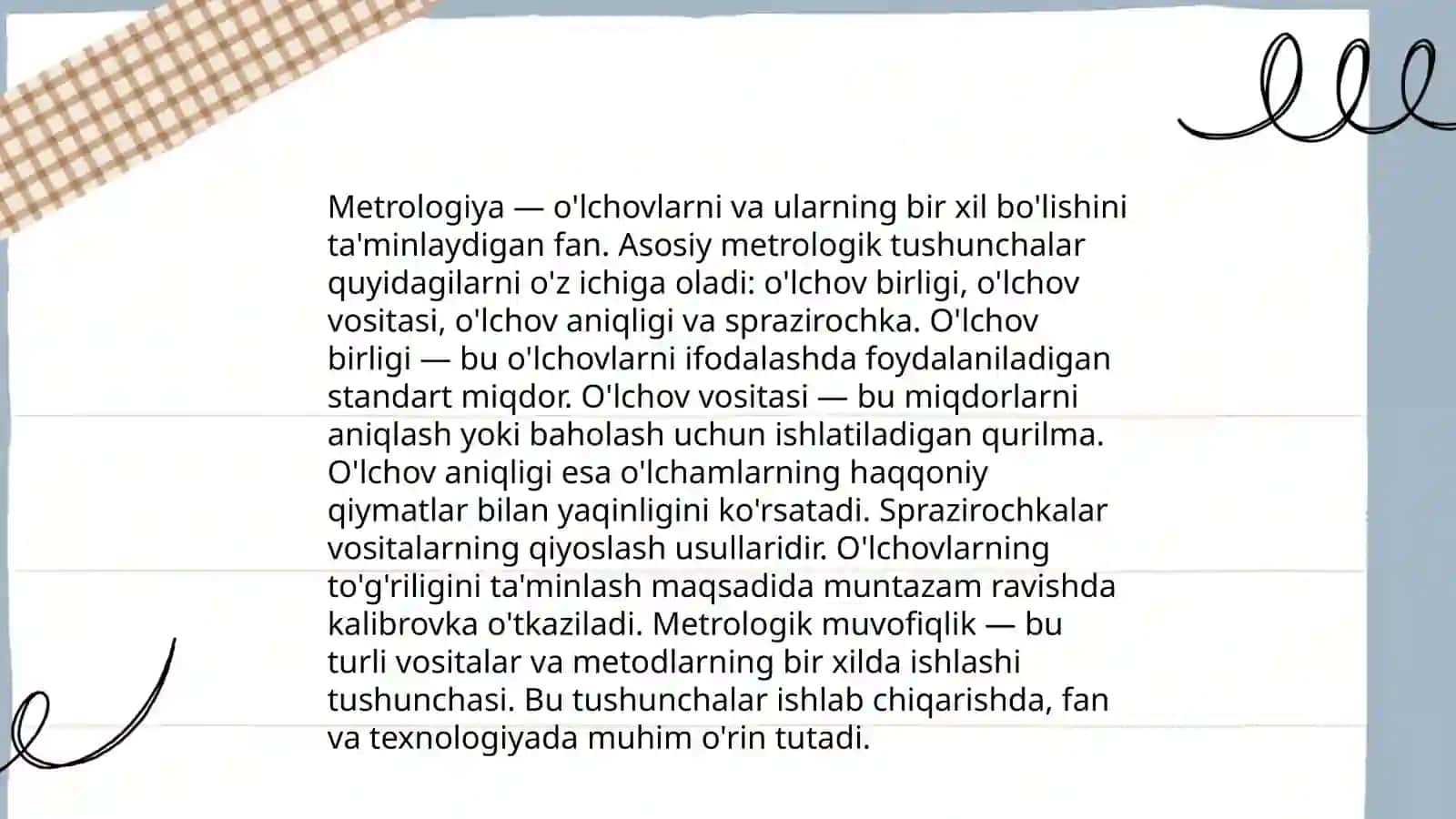 Metrologiya asosiy tushunchalari 4