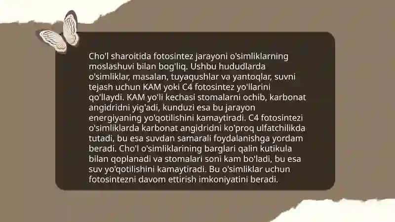 Choʻl va dasht oʻsimlik fizlogiyasi 4