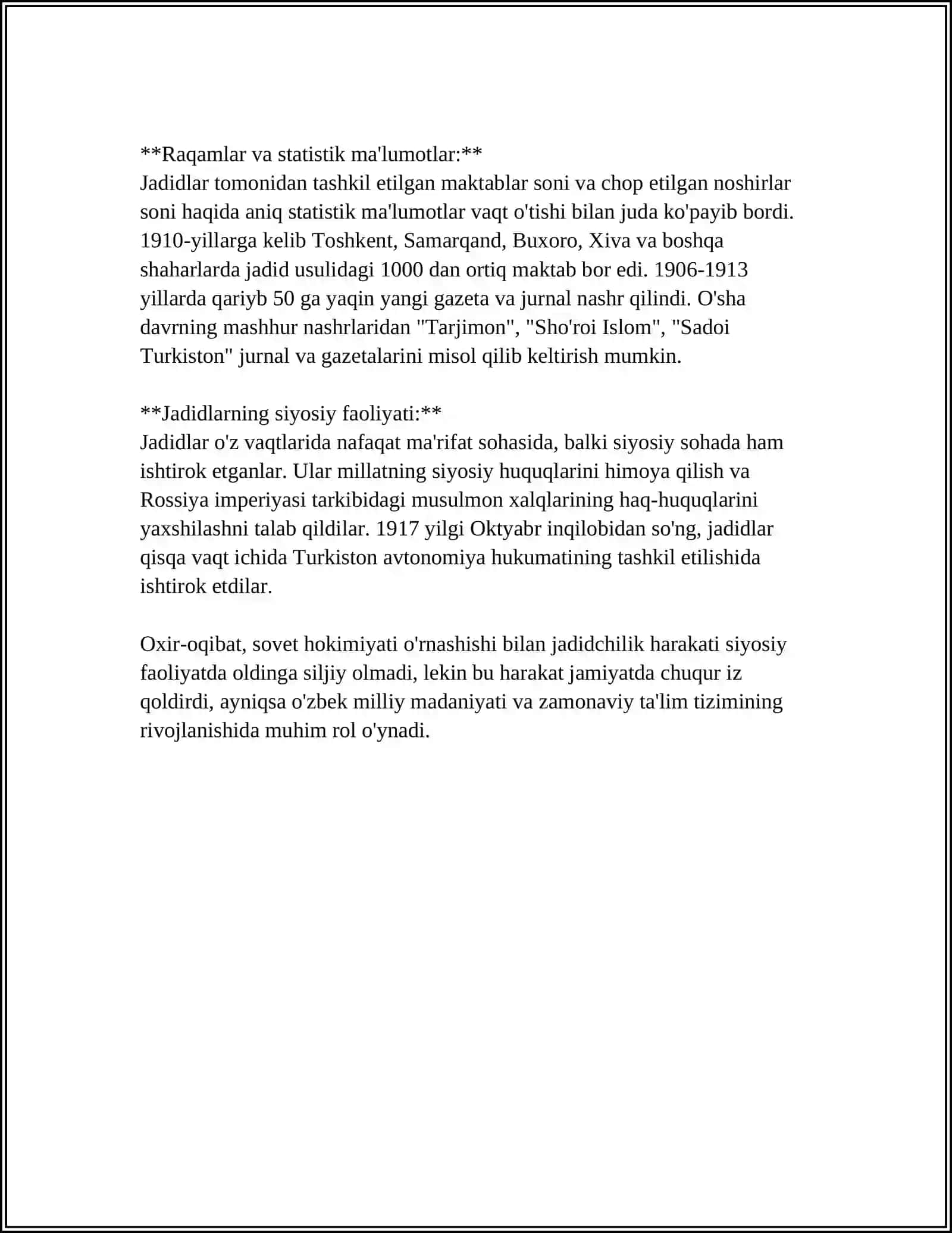 Jadidchilik harakati va jadid adabiyoti 4
