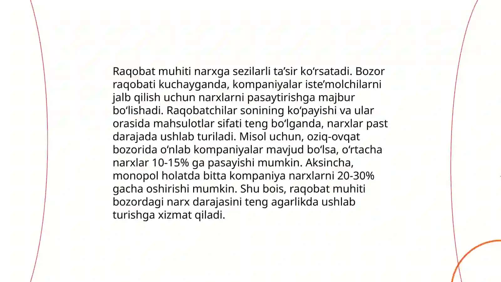 Narx va qiymatlarni shakllantirishda omillarni tahlil qilish 4