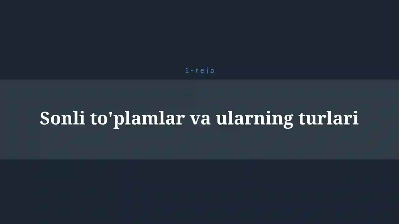 SONLI TO’PLAMLAR, HAQIQIY SONLAR TO`PLAMI, HAQIQIY SONNING MODULI 4