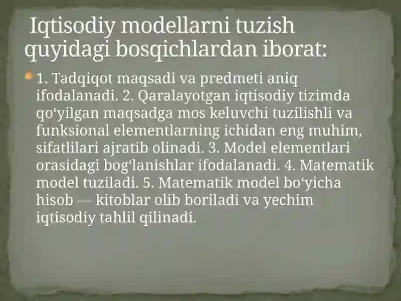 Soddalashtirilgan stoxastik o’sish modelida ishlab chiqarishning tebranishlari 4