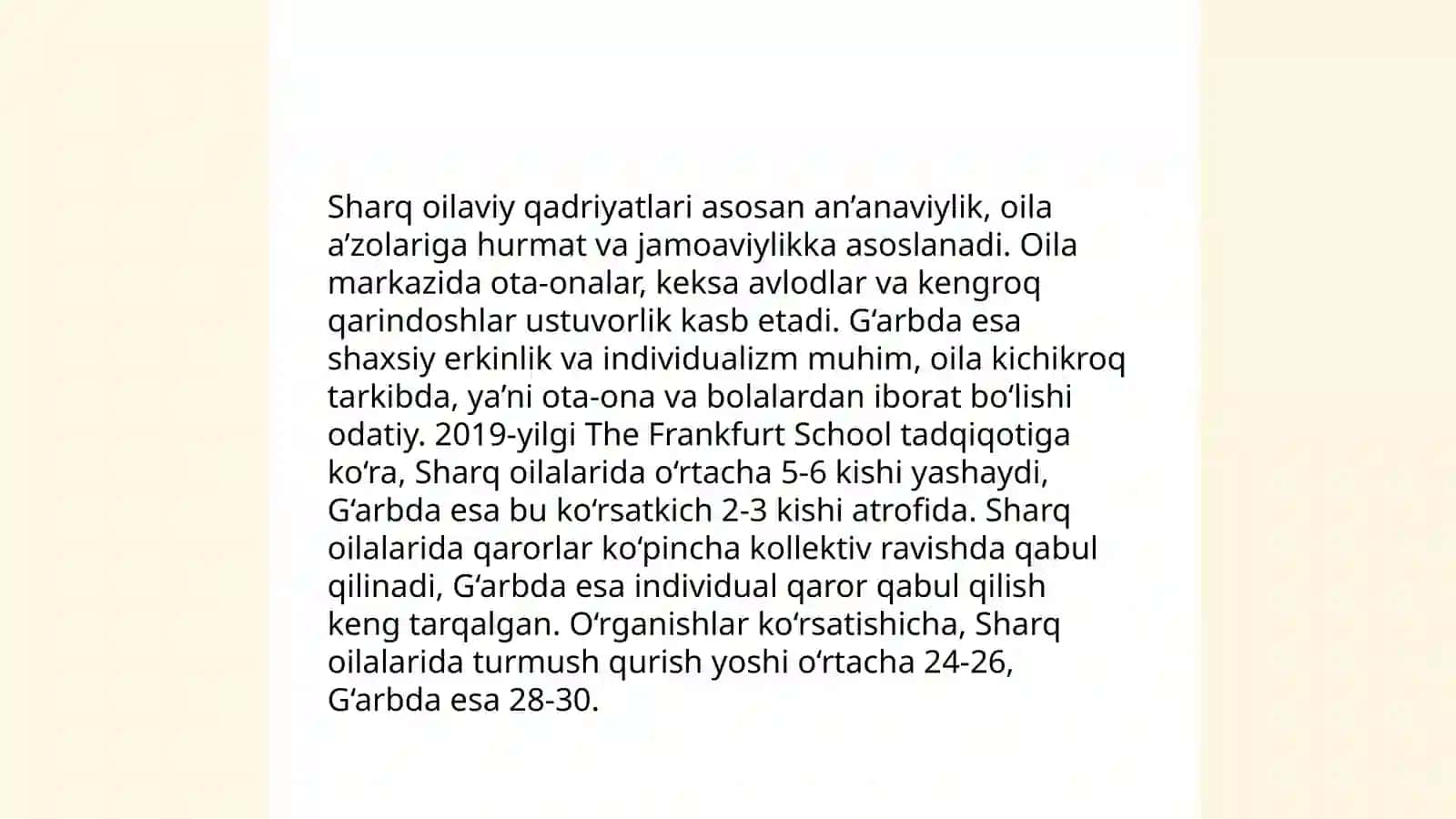 Oila institutining tarixi Sharq mamlakatlarida 4