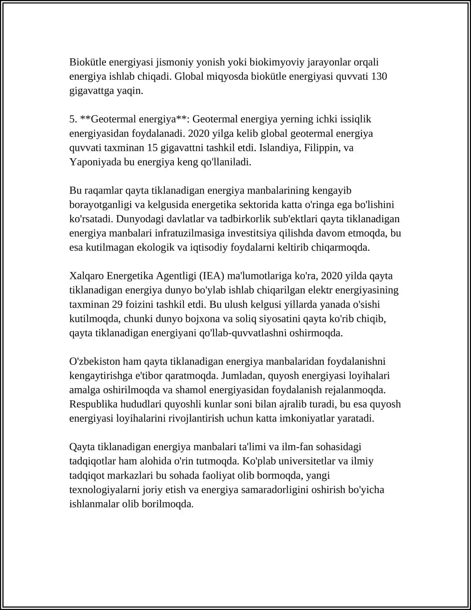 ENERGIYA VA ATROF MUHIT 4