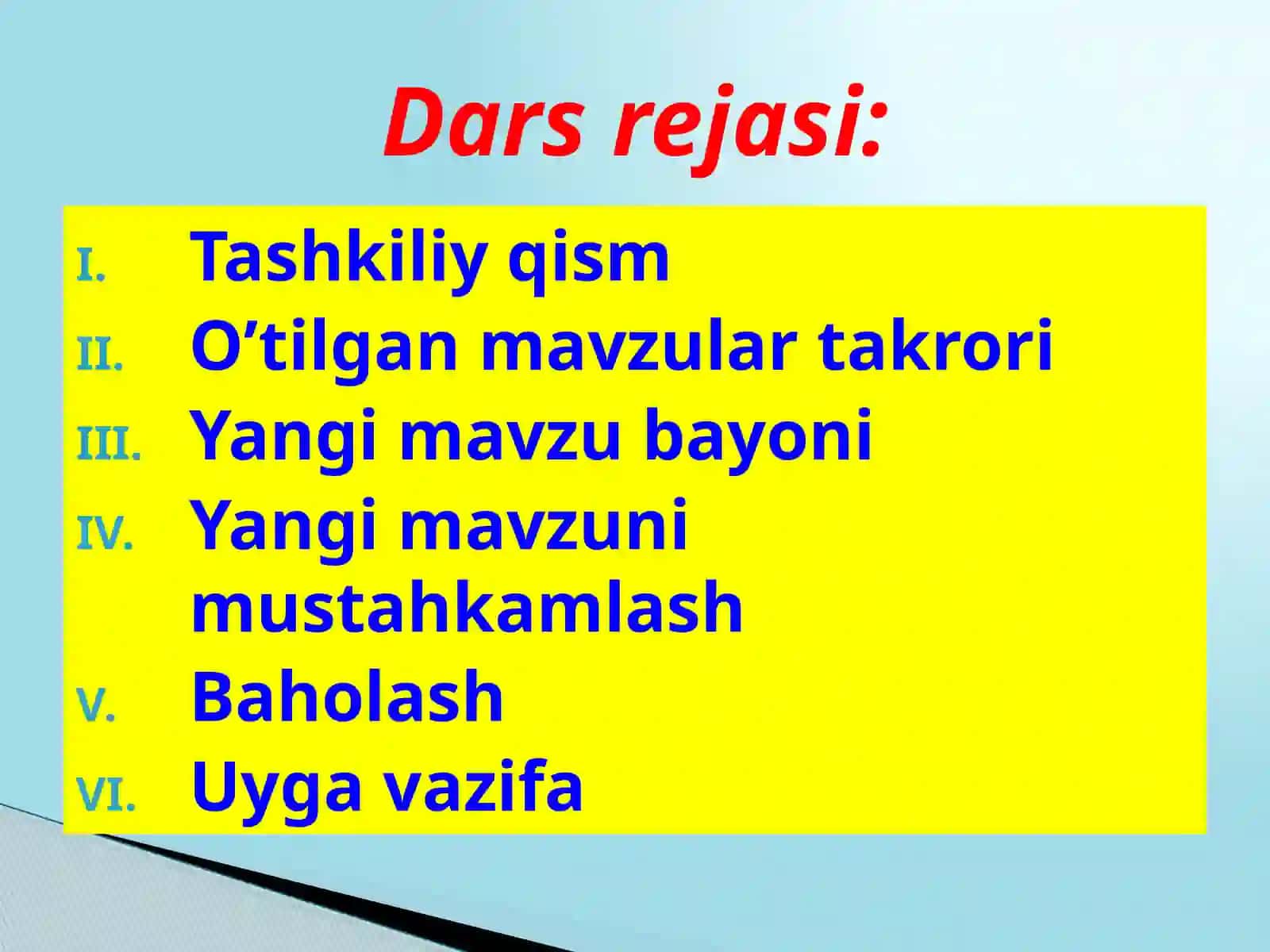 6-sinf Tarix fanidan Qadimgi Yunoniston madaniyati dars ishlanma 4