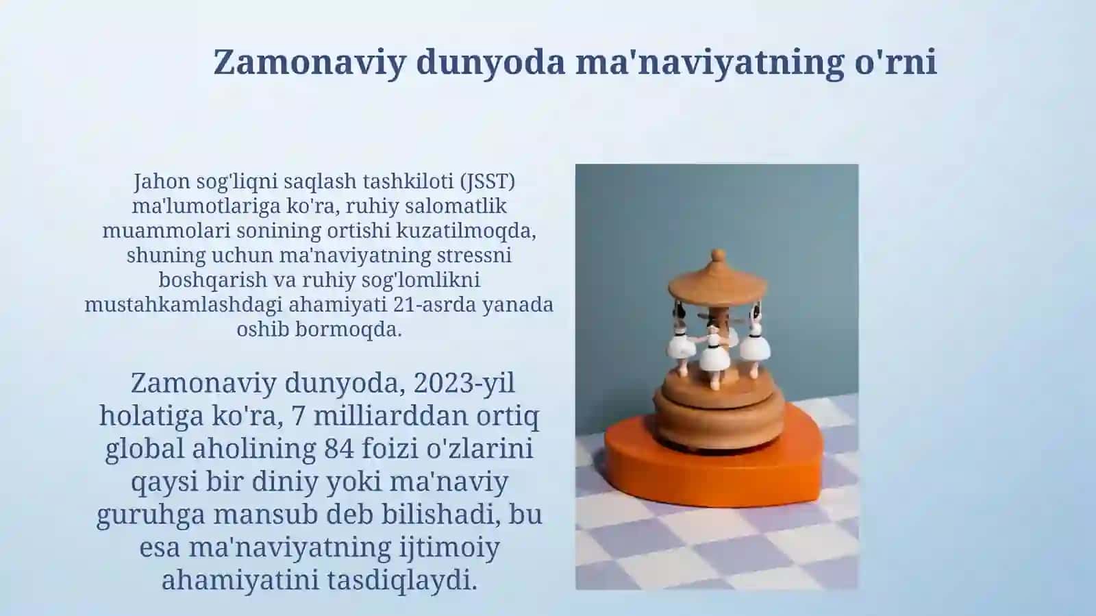 Ma'naviyatning kategoriyalari: tabiat bilan bog'liqlik 4