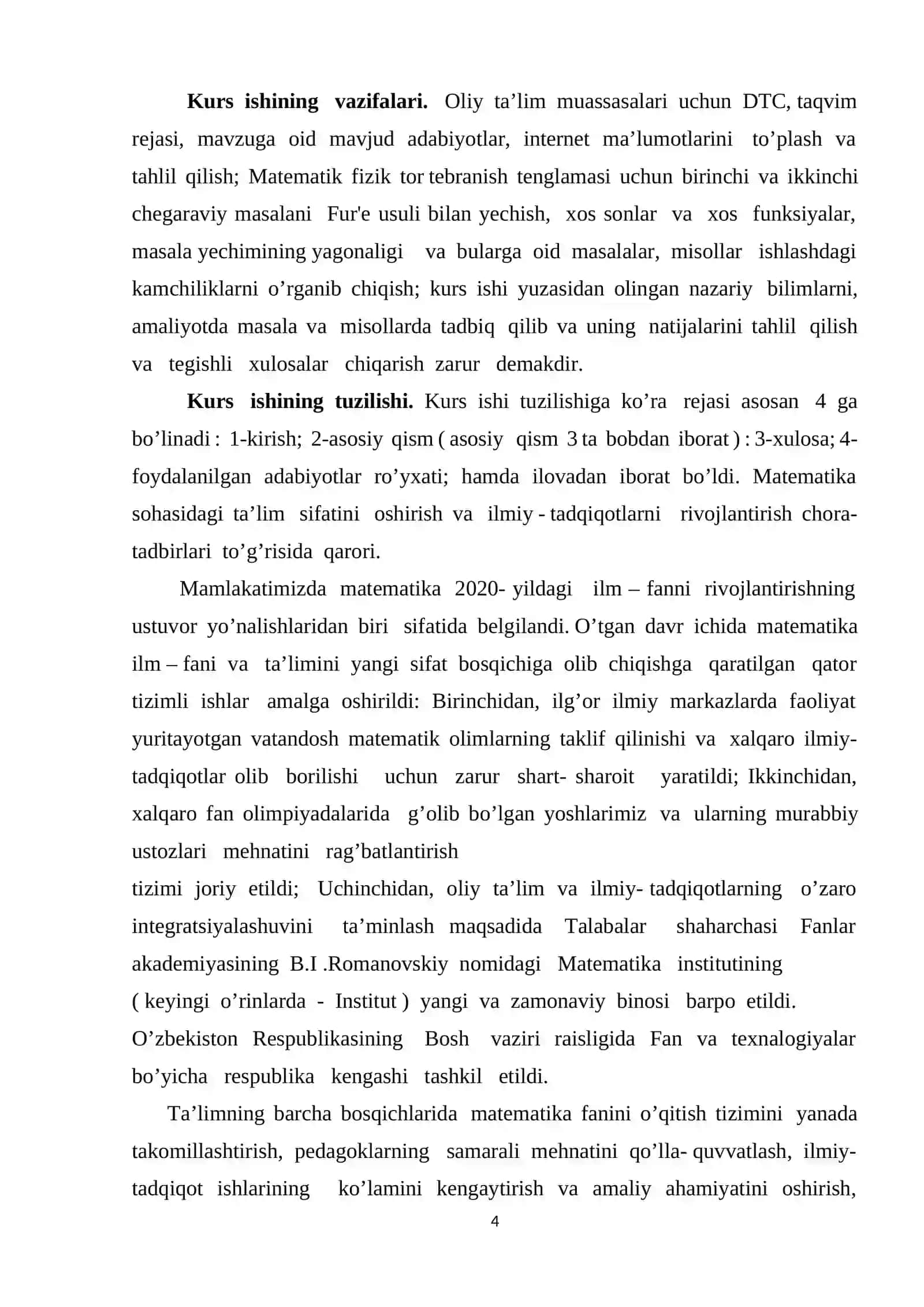Tor tebranish tenglamasi uchun birinchi va ikkinchi chegaraviy masalani Fur'e usuli bilan yechish 4