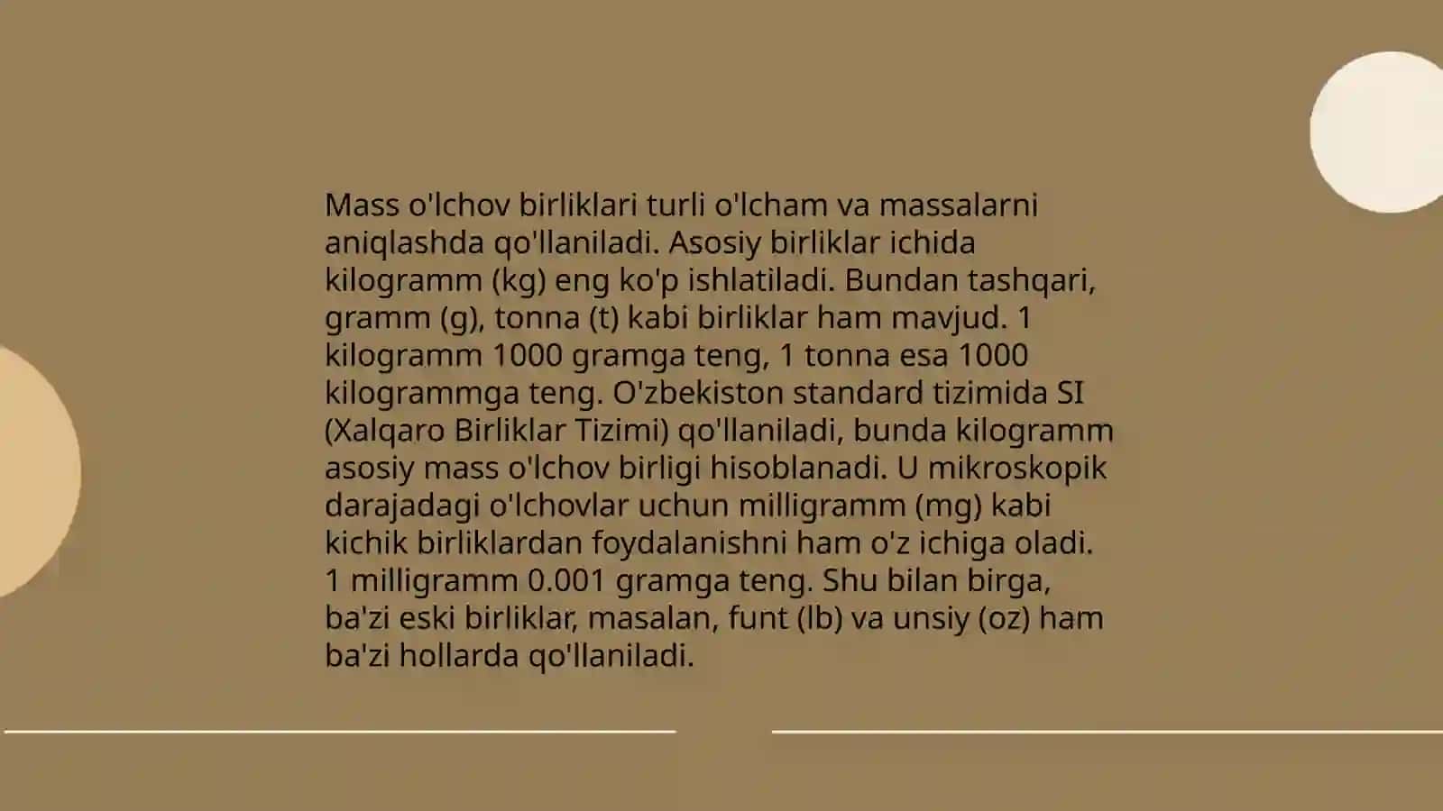 Uzunlik o'lchov birliklari 4