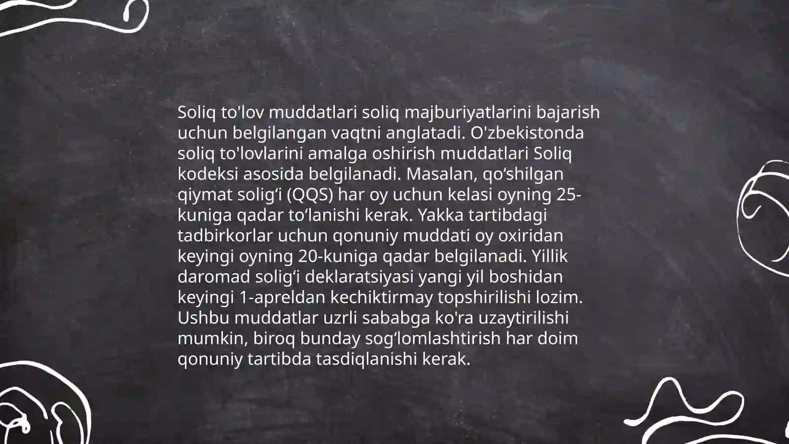 Soliqlarni rejalashtirish bosqichlari 4
