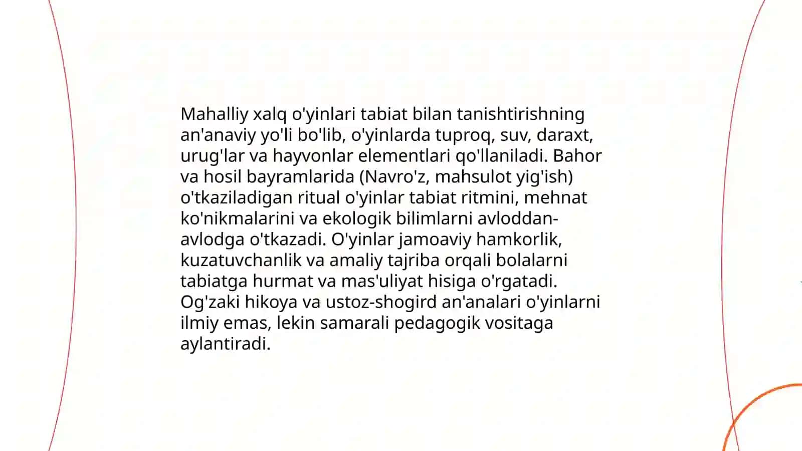 Tabiat bilan tanishtirishda o'yinlarni vujudga kelish tarixi 4