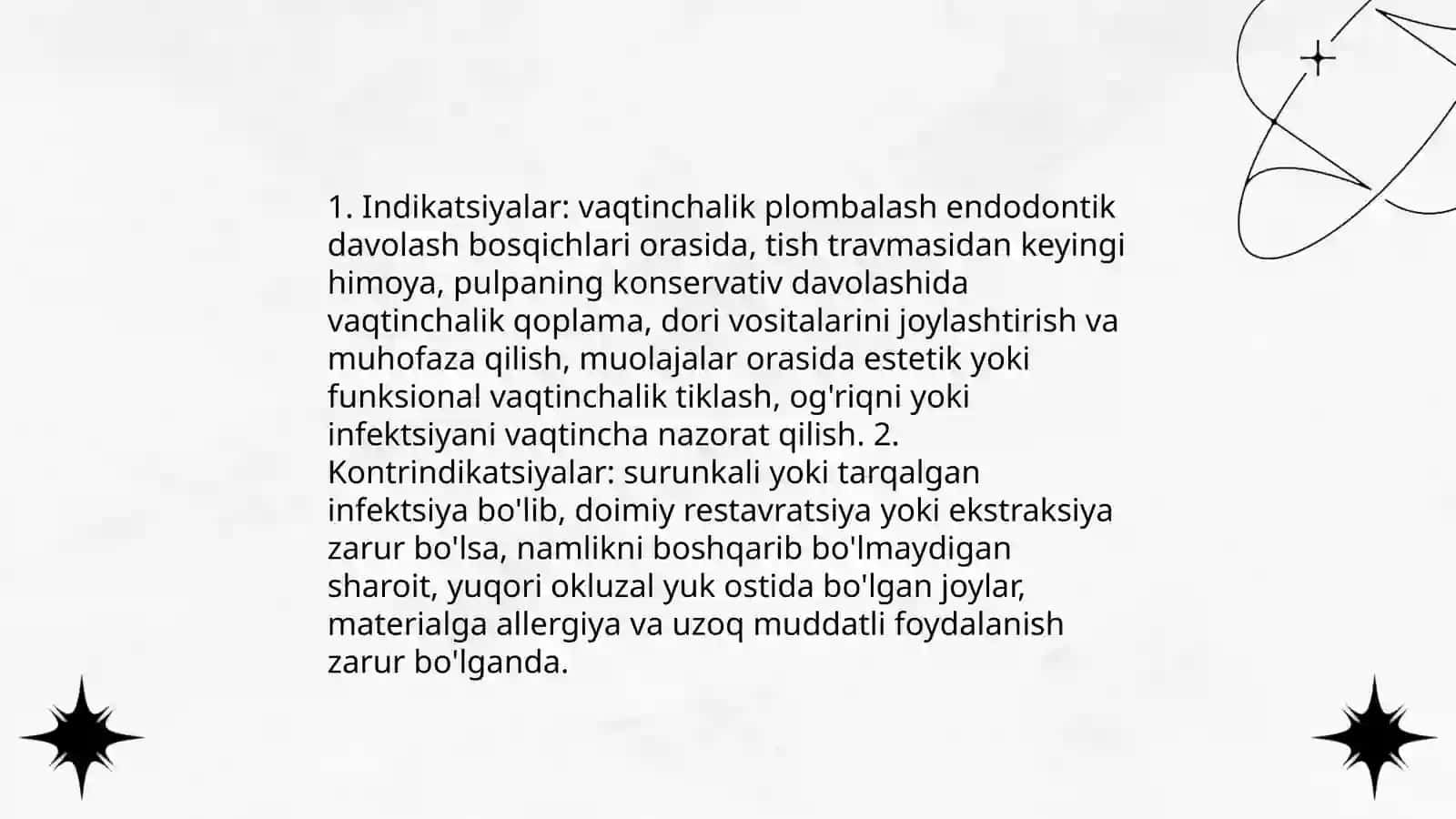Vaqtinchalik plombalash materiallari 4