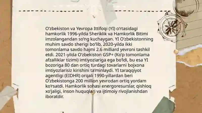 Oʻzbekistonning xalqaro tashkilotlar bilan hamkorlik aloqalari 4