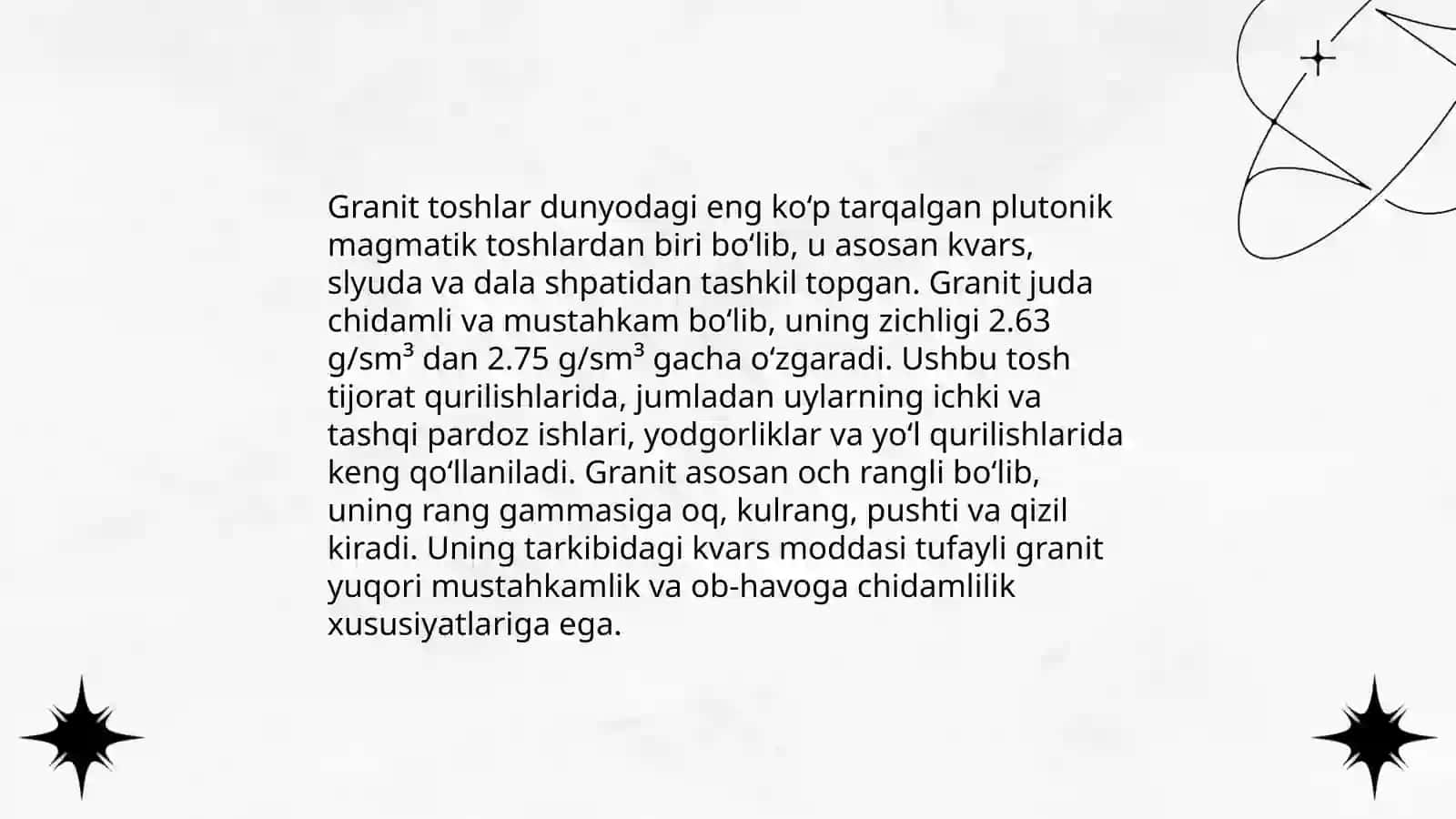 Tabiiy toshlarning turlari 4