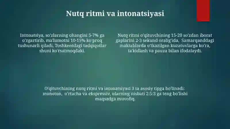O'qituvchi nutqining komunativ xususiyatlari 4