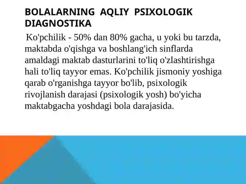 Bolalarning Aqliy Rivojlanishini O‘rganishning Usullari 4