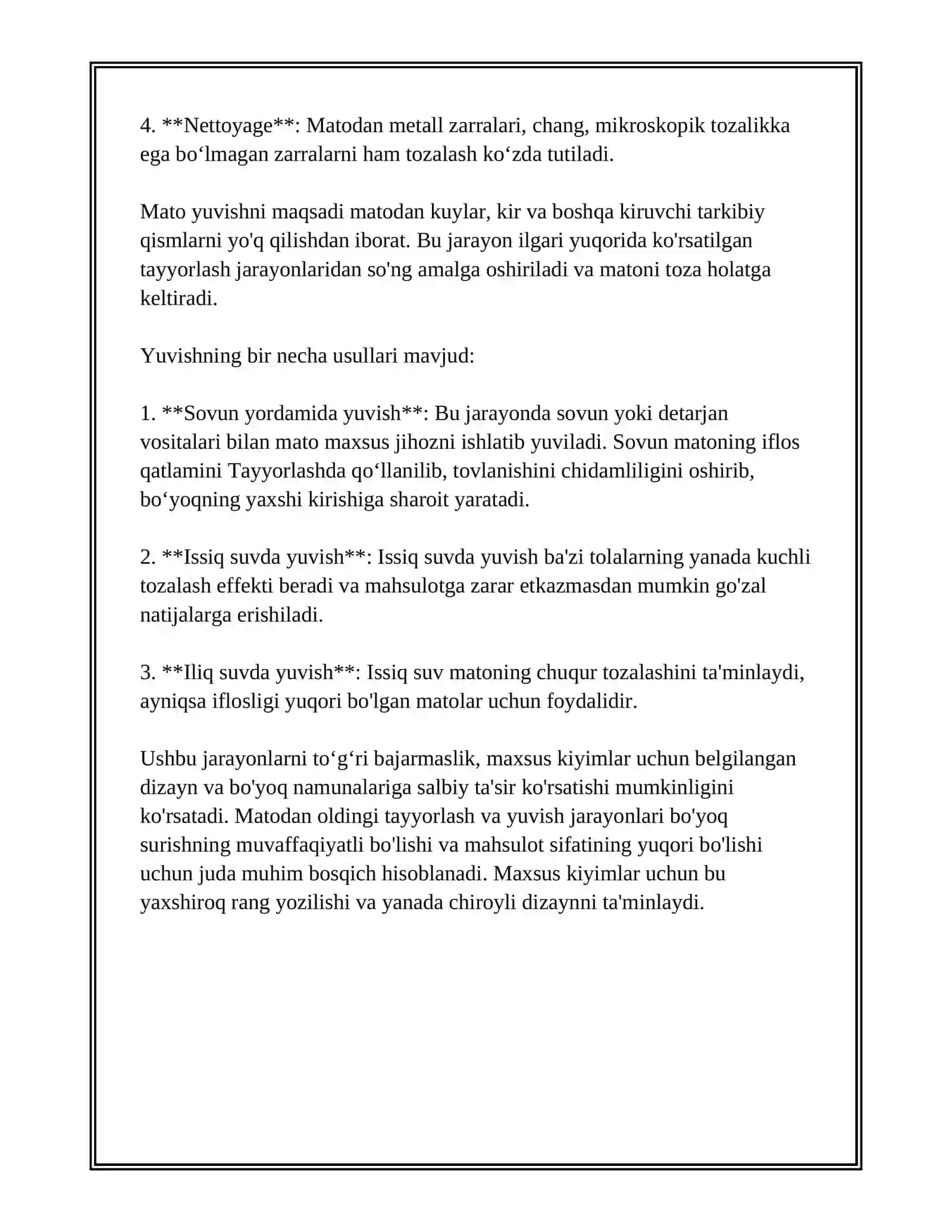 MAXSUS KIYIMLARGA BOʻYOQ SEXIDA GUL BOSIB TIKISH JARAYONLARI 4
