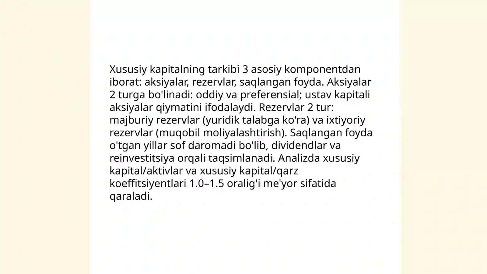 Xususiy kapital tahlili 4