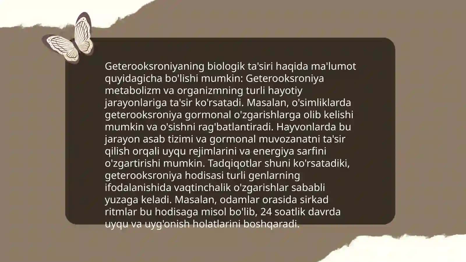 O‘sish va rivojlanish geteroxroniyasi 4
