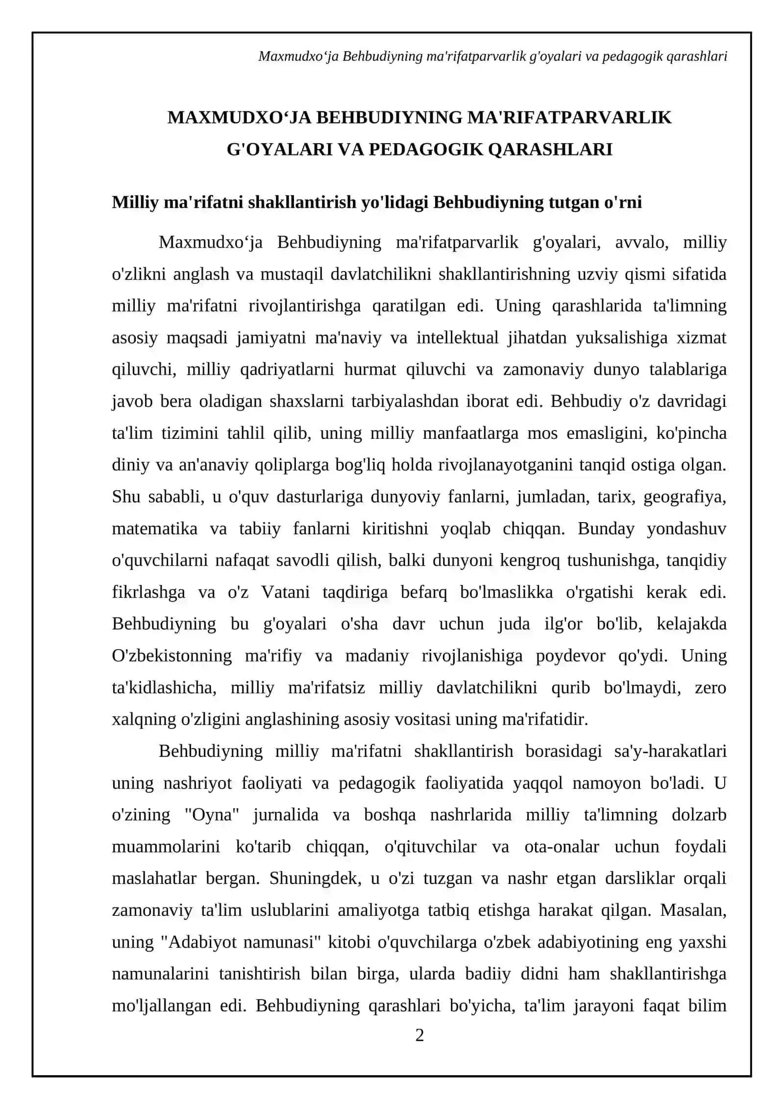Maxmudxoʻja Behbudiyning ma'rifiy-pedagaogik faoliyati 4