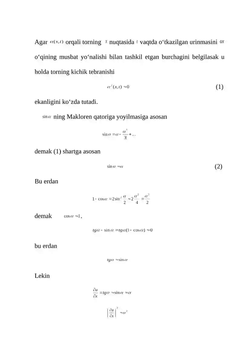 MATEMATIK FIZIKANING ASOSIY TENGLAMALARI 4