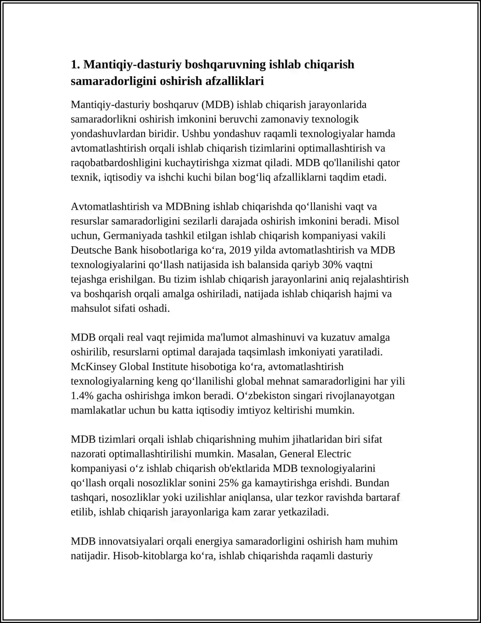 ISHLAB CHIQARISH TIZIMLARIDA MANTIQIY-DASTURIY BOSHQARUVNING AFZALLIKLARI 4