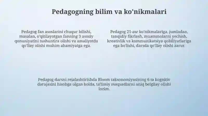 Pedagogning kasbiy kompetentligi 4