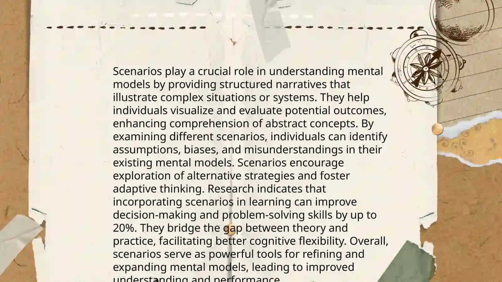 Scripts, Scenarios and Schematic Mental Models 4