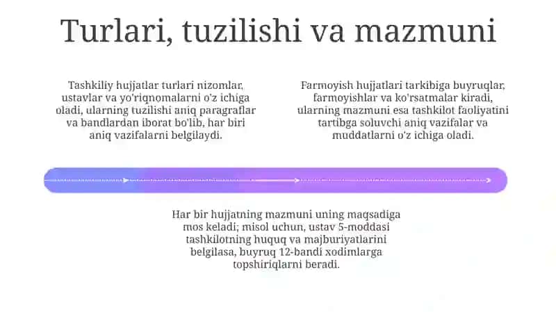 Tashkiliy va Farmoyish Hujjatlari: Asosiy Tushunchalar va Turlari 4