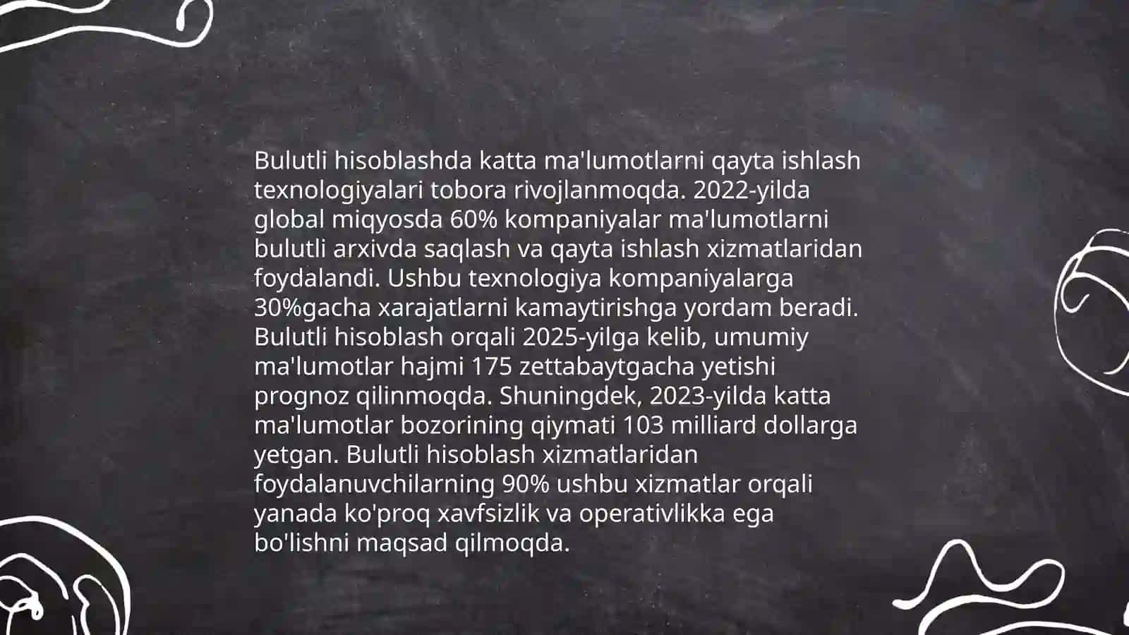 Katta ma'lumotlarni qayta ishlash texnalogiyalari 4