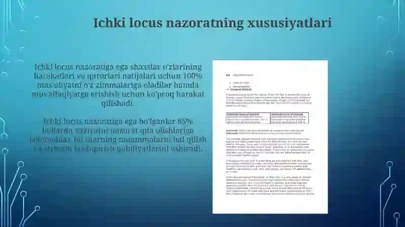 Internal va eksternal lokus nazorati 4