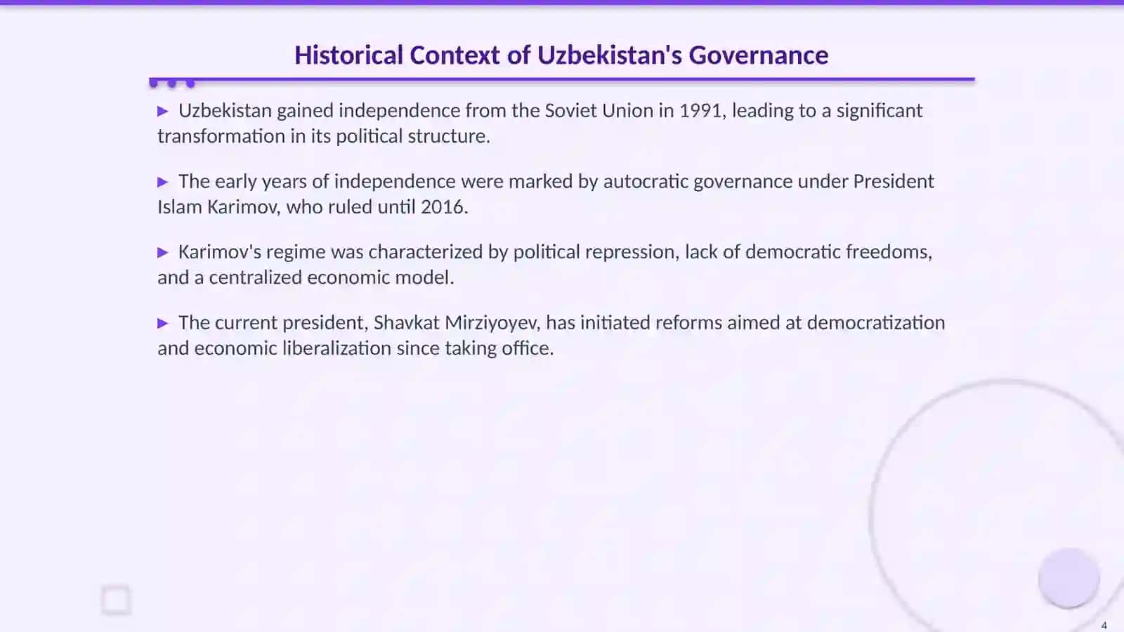 Understanding the Political System of Uzbekistan 4