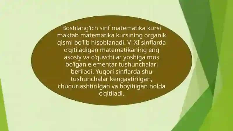 BOSHLANG'ICH SINFDA MATEMATIKA O'QITISH METODLARI KOMPETENSIYAVIY YONDASHUV O`QUV DASTURI TAHLILI 4