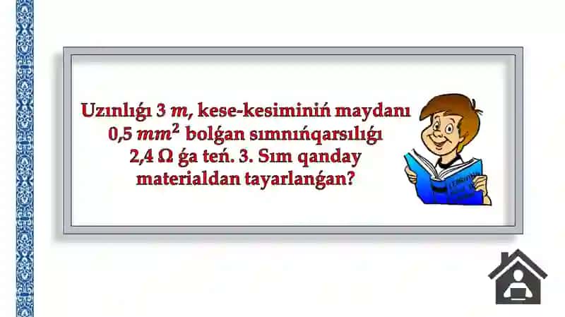 Máseleler sheshiw Elektr qarsılıǵı 4