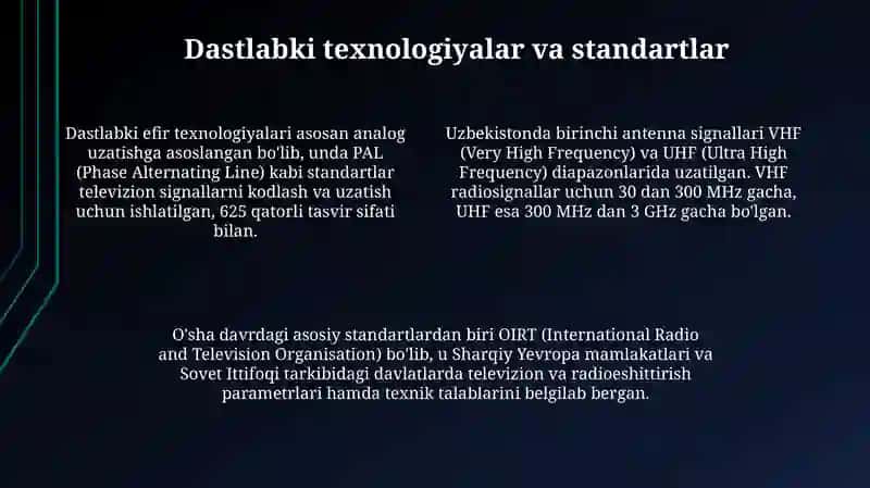 O'zbekistondagi ilk jonli efr va. Antena signallari 4