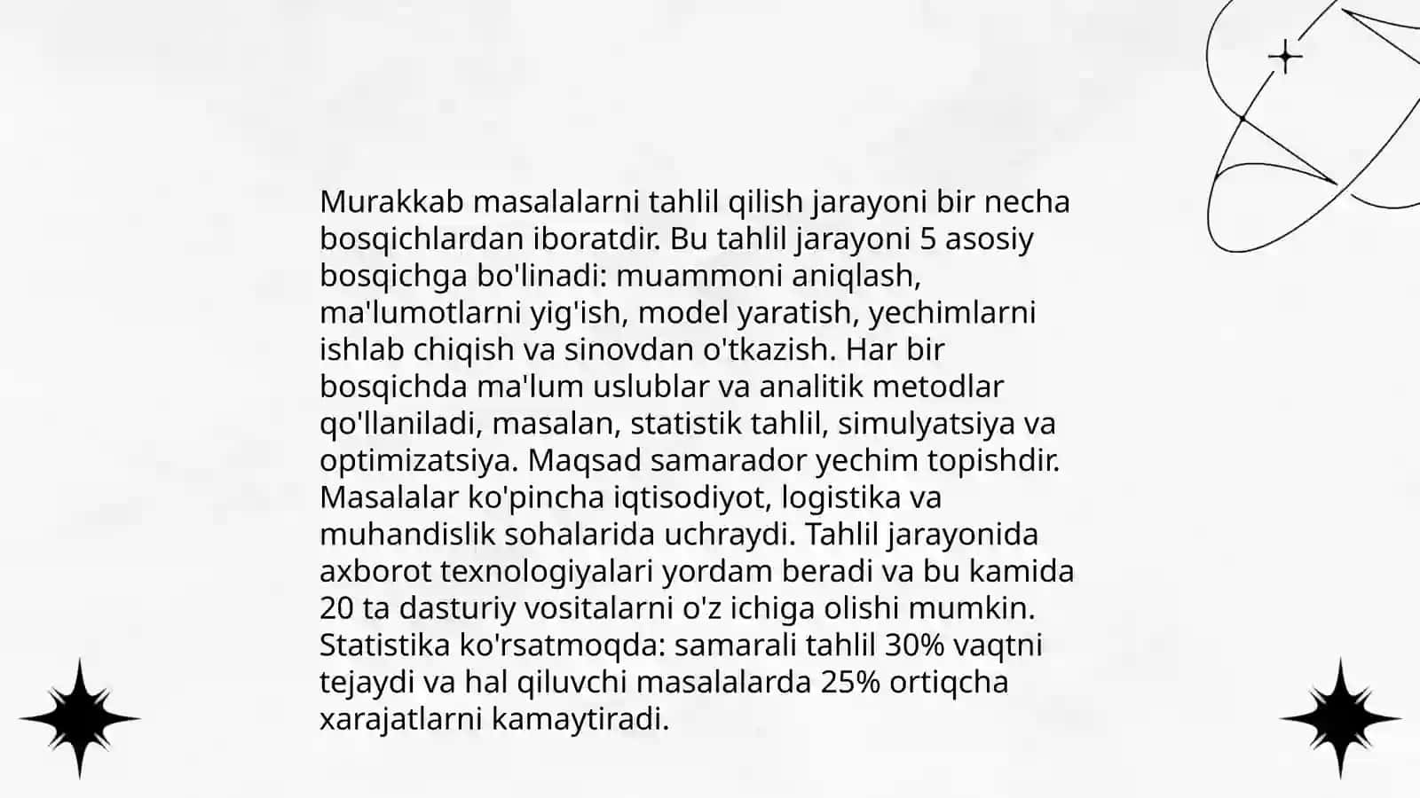 Sodda va murakkab masalalarni yechishni oʻrgatish 4