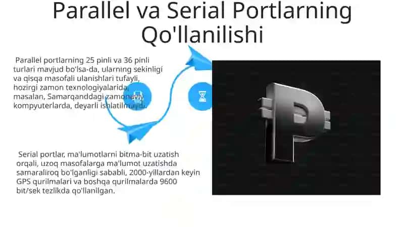Parallel va ketma -ket portlar va ular ishlash tamoyillari 4