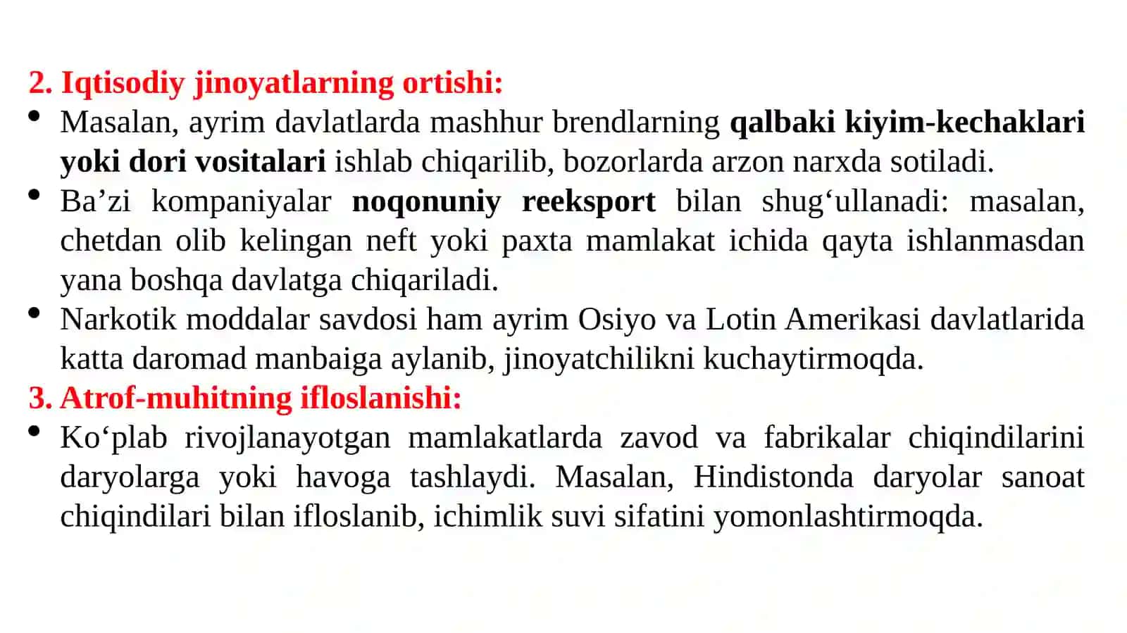 Jahon iqtisodiyotining globallashuvi: xususiyatlari va rivojlanish omillari 4