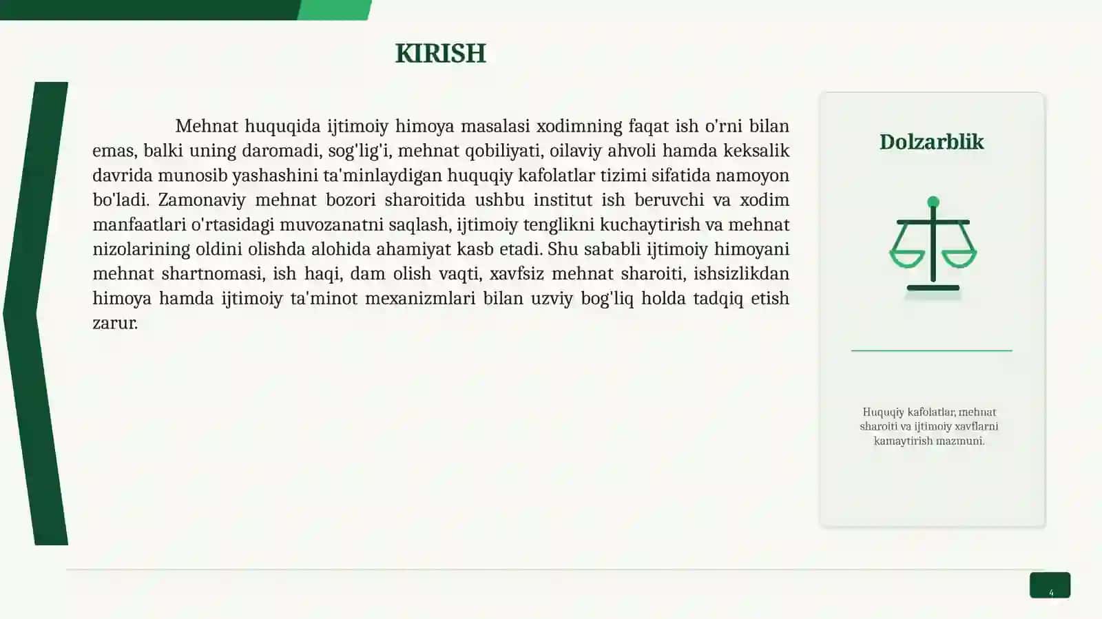 Mehnat huquqida ijtimoiy himoyaning nazariy-huquqiyasoslari 4