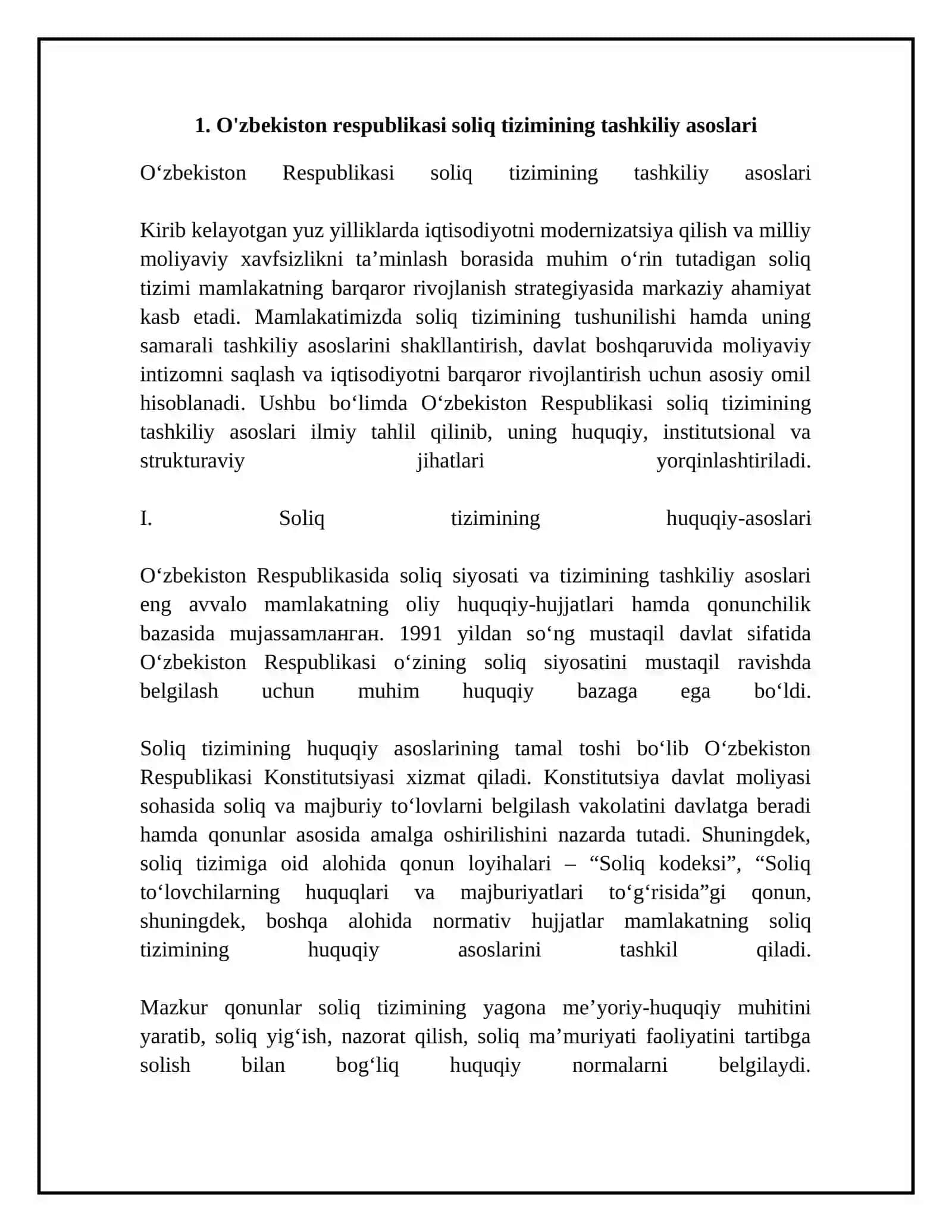 O'zbekiston respublikasi soliq siyosati va uning yo'nalaishlari 4