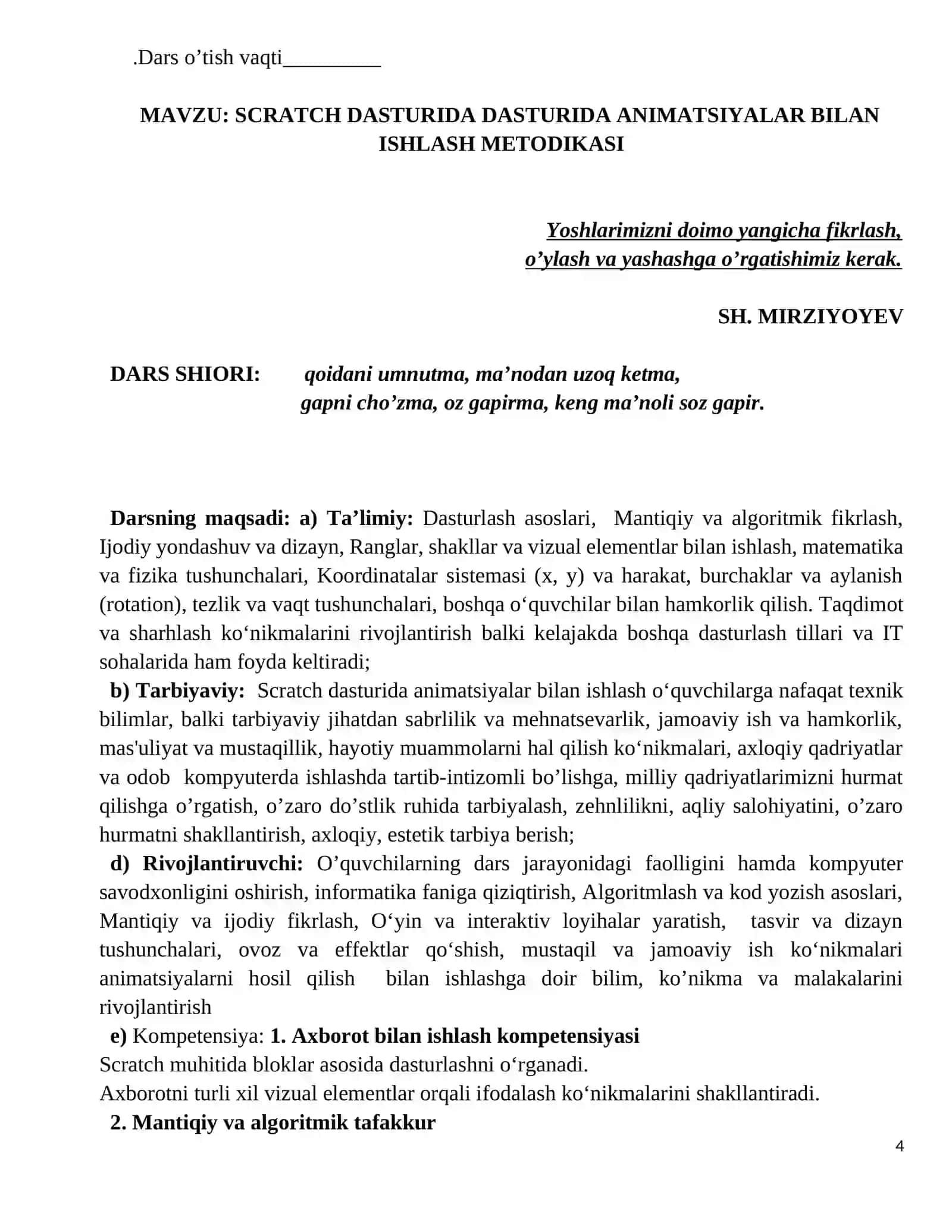 Mikrodars ishlanmasi 4